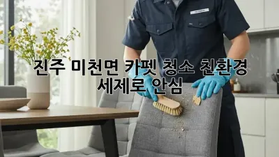 진주 미천면 카펫 청소🧹✨ 친환경 세제로 안심!